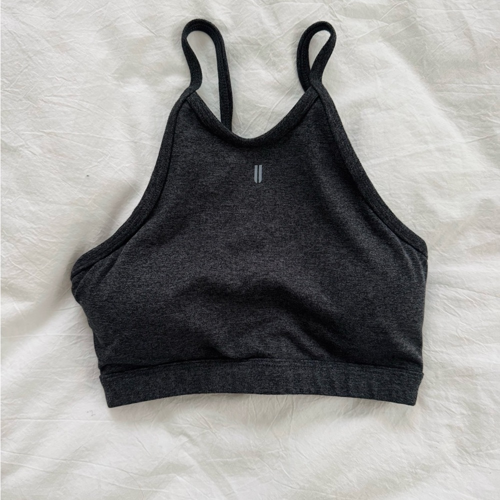NOBULL high neck Charcoal Gray Sports Bra